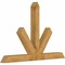 Ekena Millwork Saratoga Rough Sawn Timber Gable Bracket, Western Red Cedar, 84"W x 56"H x 6"D x 6"F, 16/12 Pitch GBW084X56X0606SAR00RWR - alternate 3